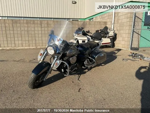 2005 Kawasaki Vn 1600 Vulcan Nomad VIN: JKBVNKD1X5A000875 Lot: 20178777