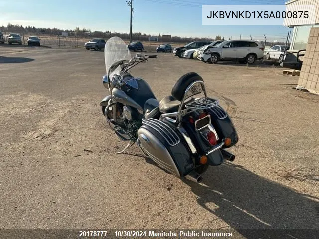 2005 Kawasaki Vn 1600 Vulcan Nomad VIN: JKBVNKD1X5A000875 Lot: 20178777