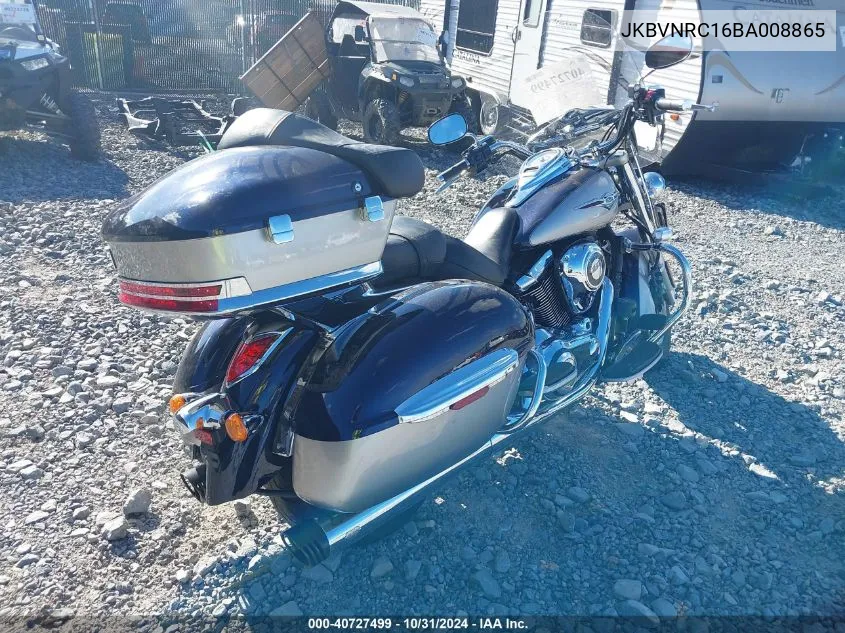 2011 Kawasaki Vn1700 C VIN: JKBVNRC16BA008865 Lot: 40727499