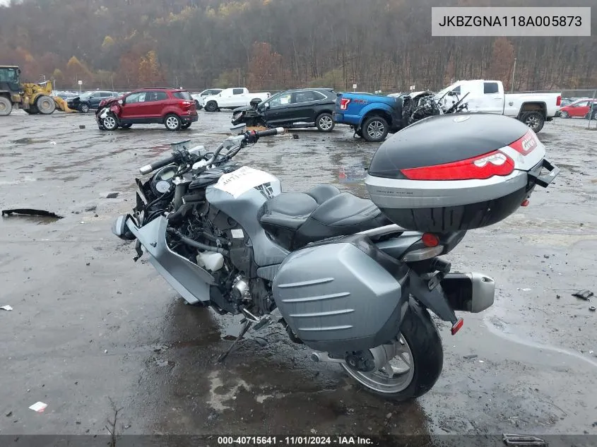 2008 Kawasaki Zg1400 A VIN: JKBZGNA118A005873 Lot: 40715641