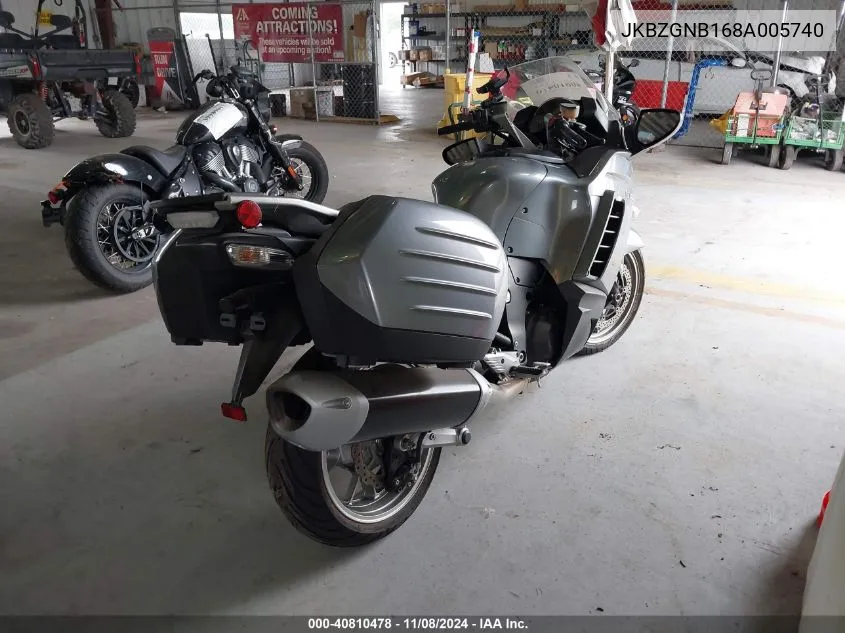 2008 Kawasaki Zg1400 B VIN: JKBZGNB168A005740 Lot: 40810478