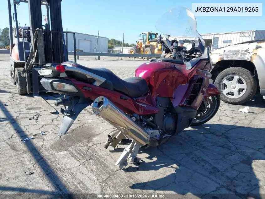 JKBZGNA129A019265 2009 Kawasaki Zg1400 A