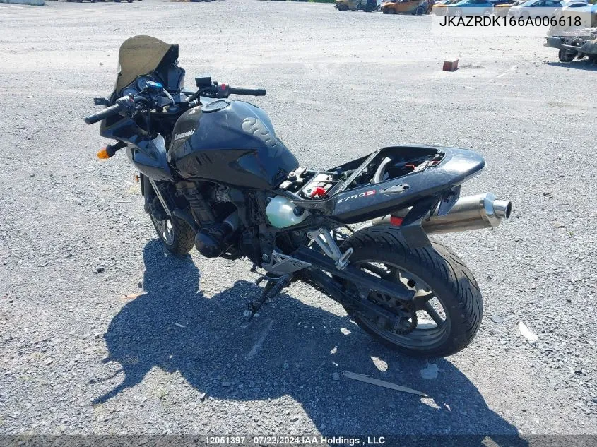 JKAZRDK166A006618 2006 Kawasaki Zr750 K6F