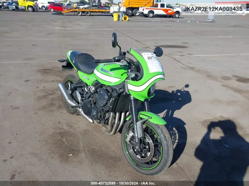 2019 Kawasaki Zr900 VIN: JKAZR2E12KA003435 Lot: 40732599