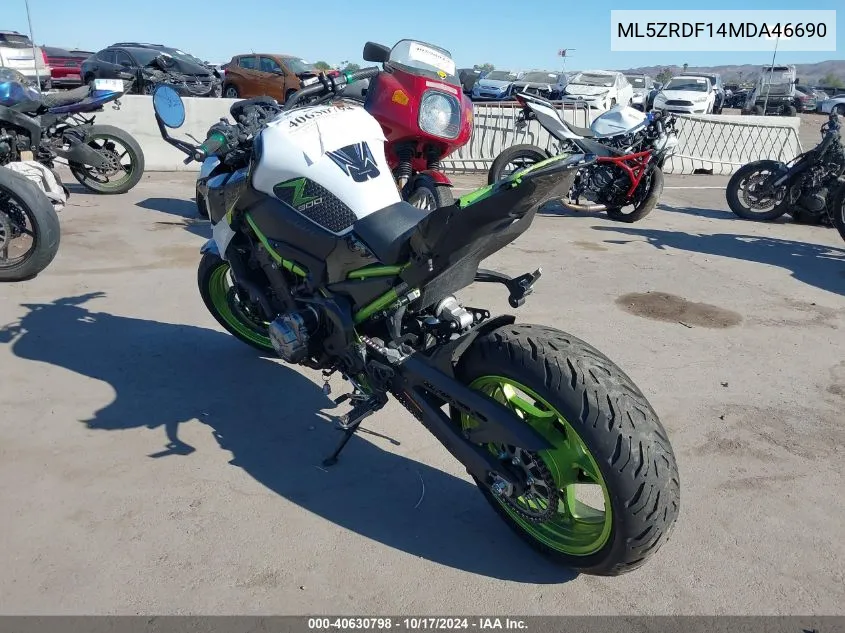 ML5ZRDF14MDA46690 2021 Kawasaki Zr900 F