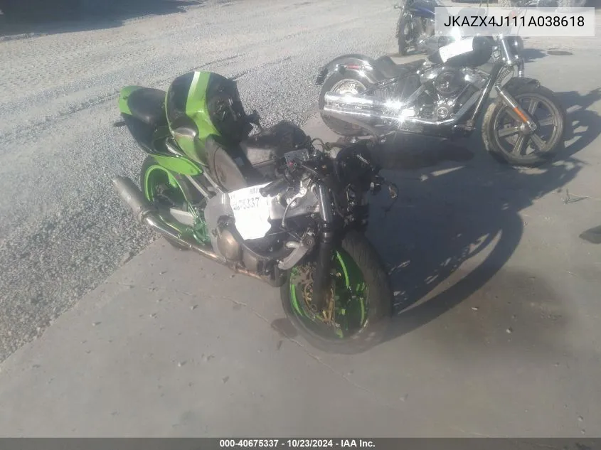 JKAZX4J111A038618 2001 Kawasaki Zx600 J1