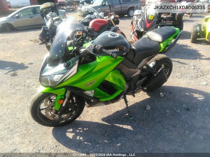 2013 Kawasaki Zx1000 H VIN: JKAZXCH1XDA006335 Lot: 12112961