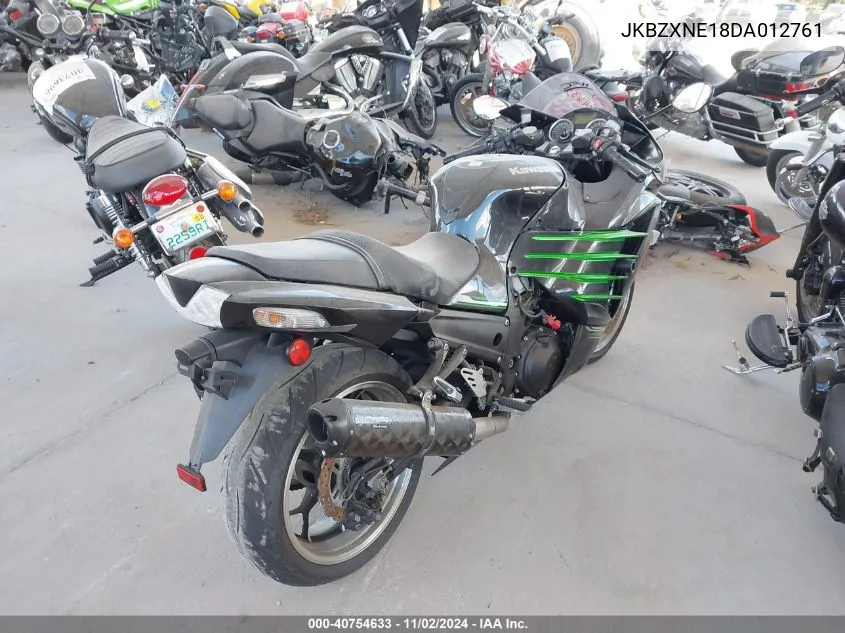 2013 Kawasaki Zx1400 E VIN: JKBZXNE18DA012761 Lot: 40754633