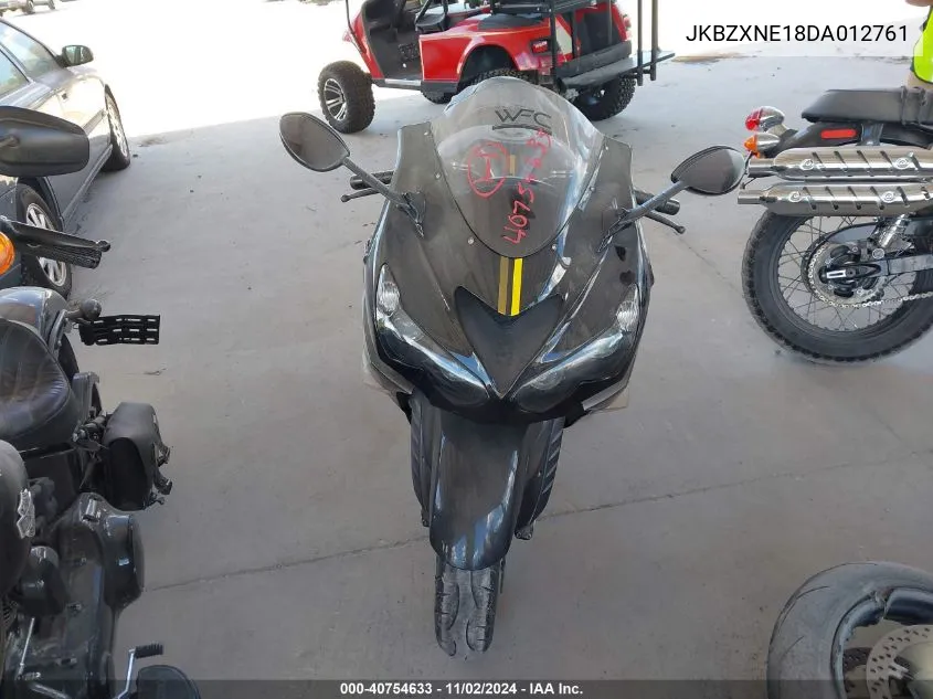 2013 Kawasaki Zx1400 E VIN: JKBZXNE18DA012761 Lot: 40754633