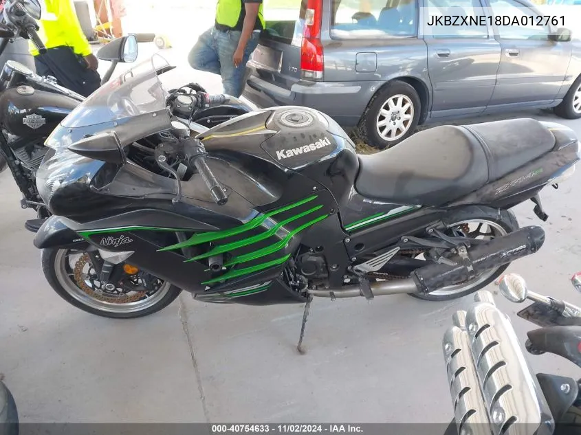 2013 Kawasaki Zx1400 E VIN: JKBZXNE18DA012761 Lot: 40754633