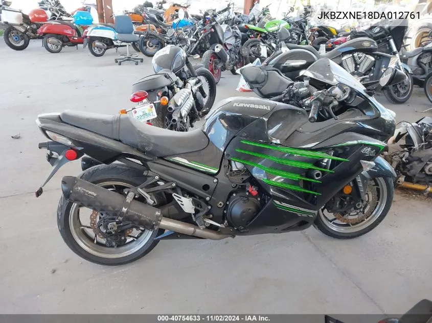 2013 Kawasaki Zx1400 E VIN: JKBZXNE18DA012761 Lot: 40754633