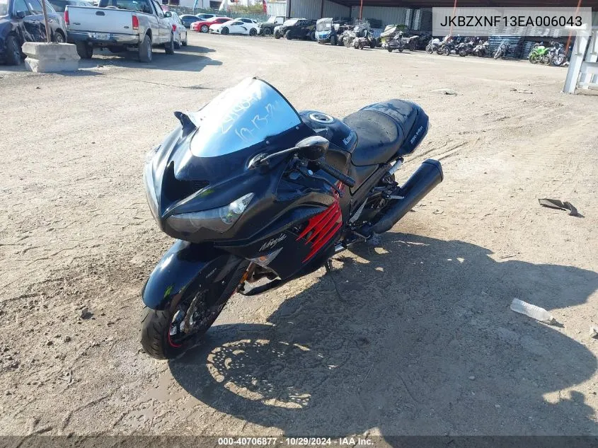 2014 Kawasaki Zx1400 F VIN: JKBZXNF13EA006043 Lot: 40706877