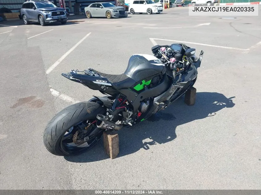 2014 Kawasaki Zx1000 J VIN: JKAZXCJ19EA020335 Lot: 40814209