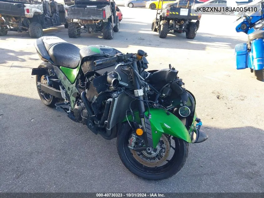 2018 Kawasaki Zx1400 J VIN: JKBZXNJ18JA005410 Lot: 40730323