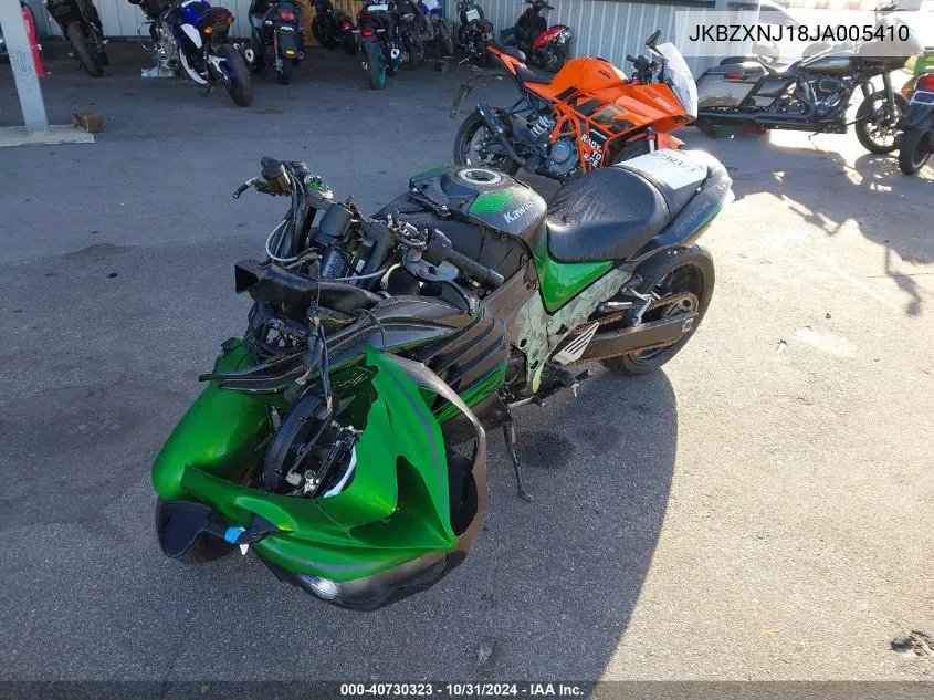 2018 Kawasaki Zx1400 J VIN: JKBZXNJ18JA005410 Lot: 40730323