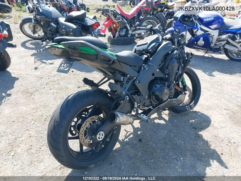 JKBZXVK10LA000428 2020 Kawasaki Zx1002 K