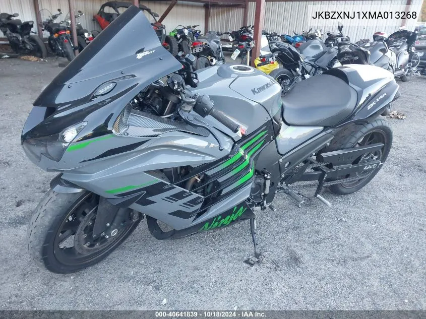 2021 Kawasaki Zx1400 J VIN: JKBZXNJ1XMA013268 Lot: 40641839