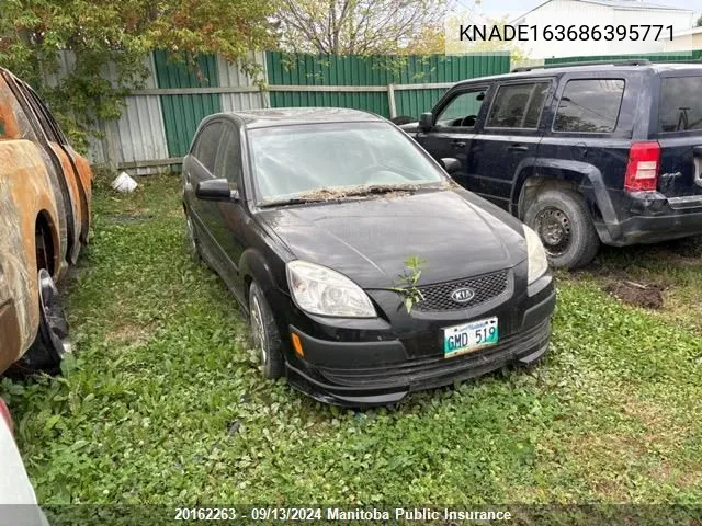 2008 Kia Rio5 Sx VIN: KNADE163686395771 Lot: 20162263