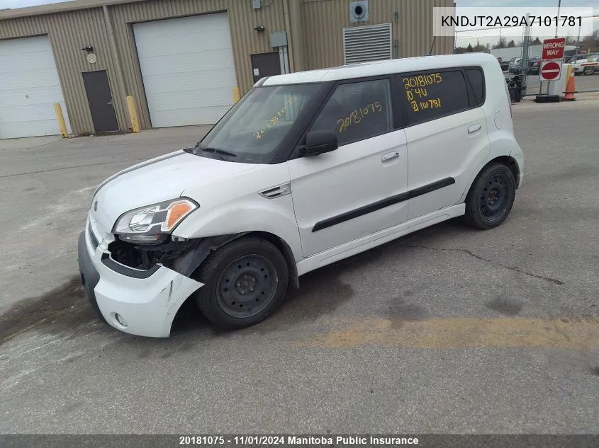 KNDJT2A29A7101781 2010 Kia Soul 4U Sx