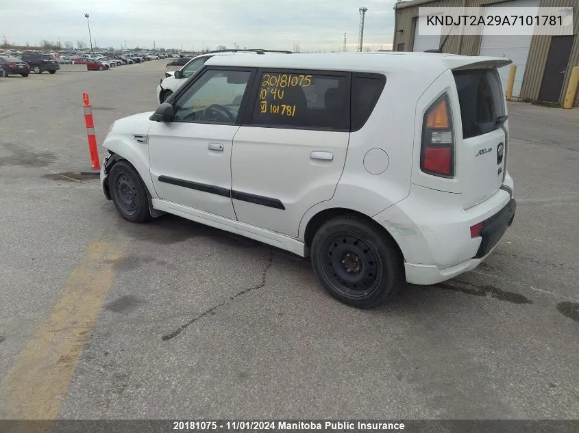 KNDJT2A29A7101781 2010 Kia Soul 4U Sx