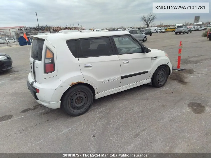 KNDJT2A29A7101781 2010 Kia Soul 4U Sx