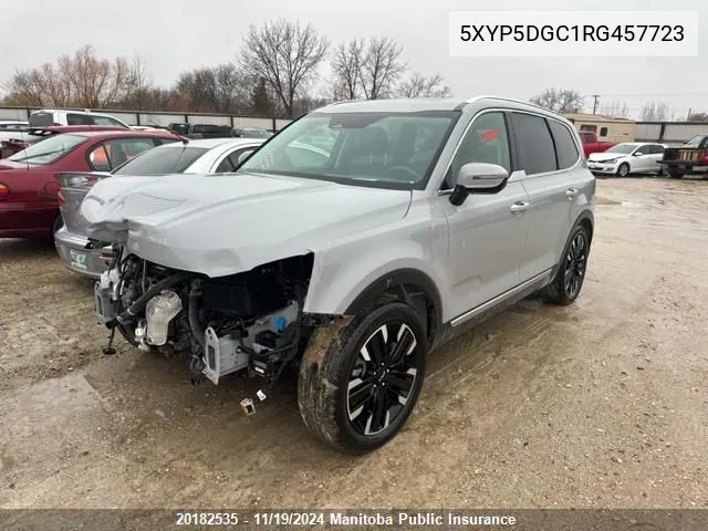 2024 Kia Telluride Sx Limited VIN: 5XYP5DGC1RG457723 Lot: 20182535