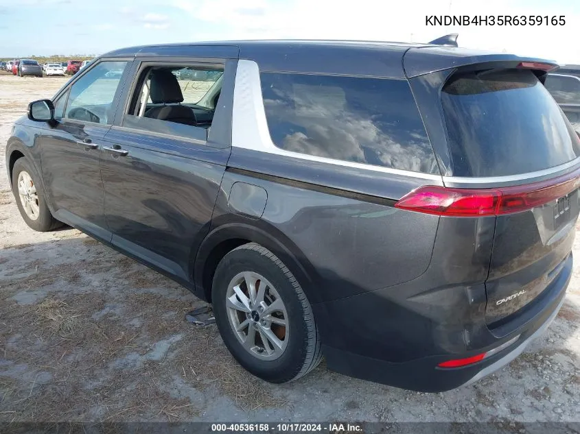 2024 Kia Carnival Mpv Lx Seat Package VIN: KNDNB4H35R6359165 Lot: 40536158