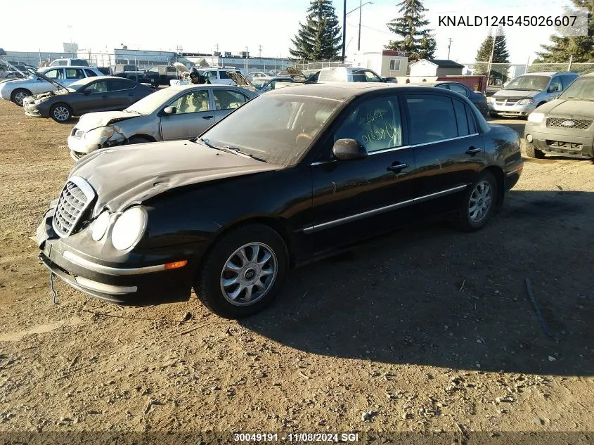 2004 Kia Amanti VIN: KNALD124545026607 Lot: 30049191