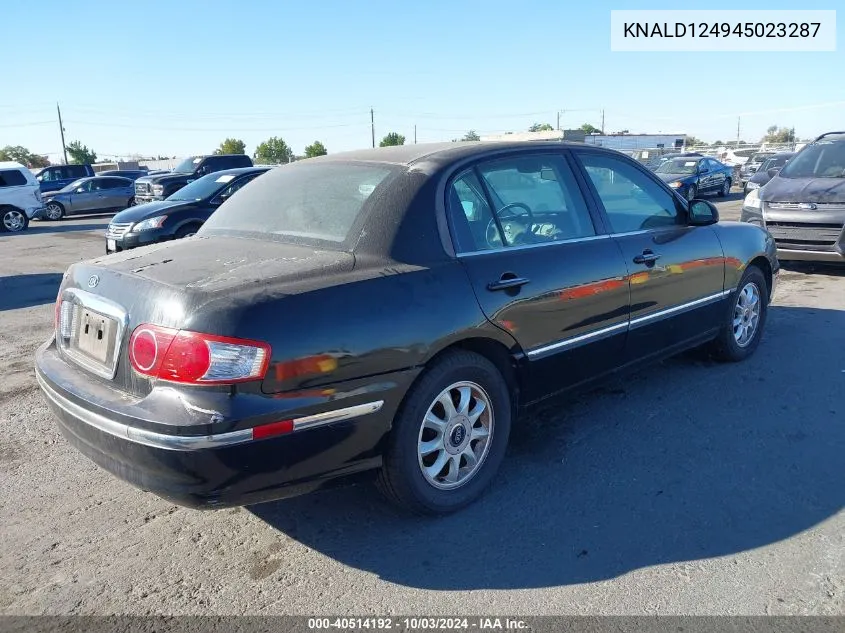 2004 Kia Amanti VIN: KNALD124945023287 Lot: 40514192