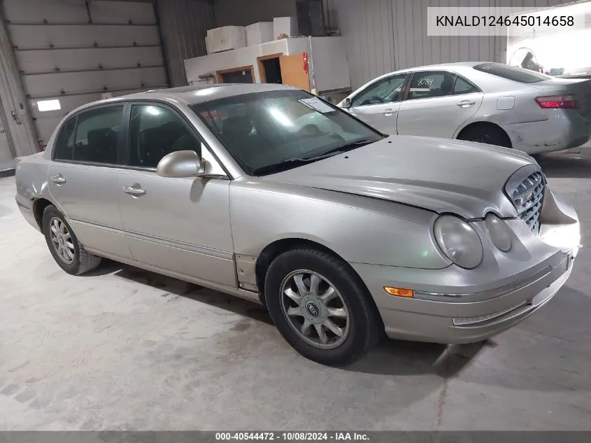 2004 Kia Amanti VIN: KNALD124645014658 Lot: 40544472