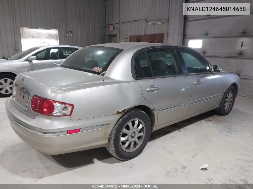 2004 Kia Amanti VIN: KNALD124645014658 Lot: 40544472