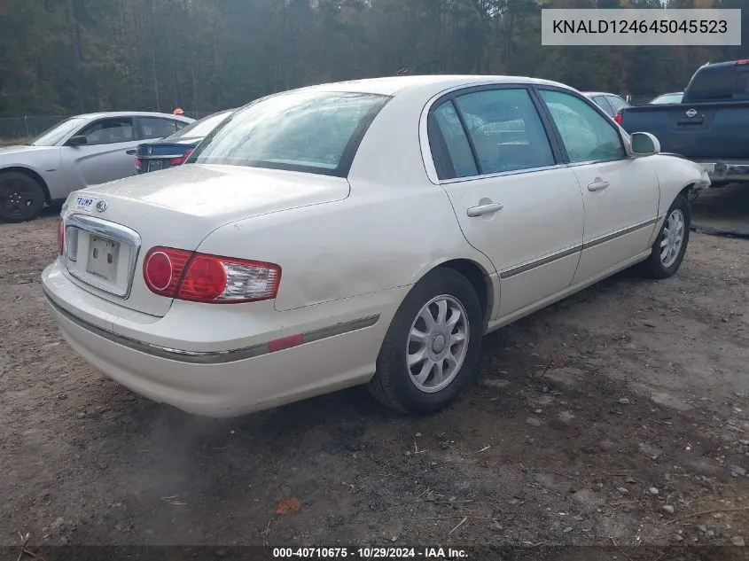 2004 Kia Amanti VIN: KNALD124645045523 Lot: 40710675