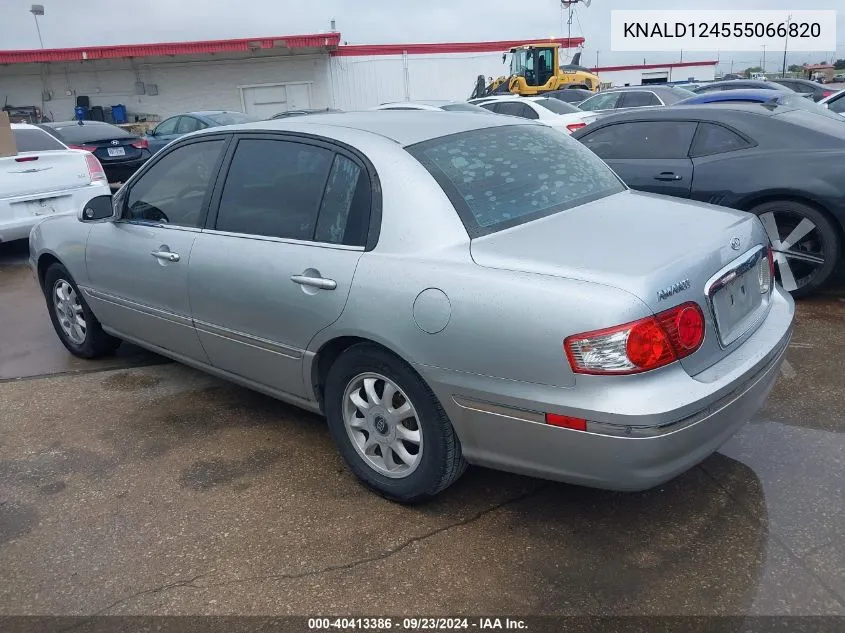 2005 Kia Amanti VIN: KNALD124555066820 Lot: 40413386