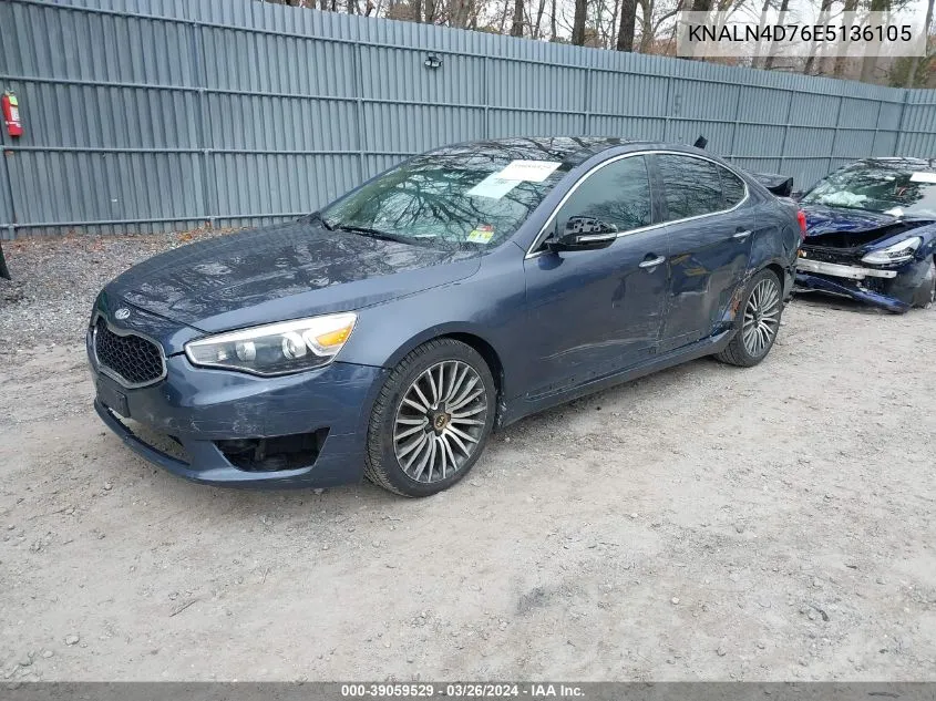 2014 Kia Cadenza Premium VIN: KNALN4D76E5136105 Lot: 39059529