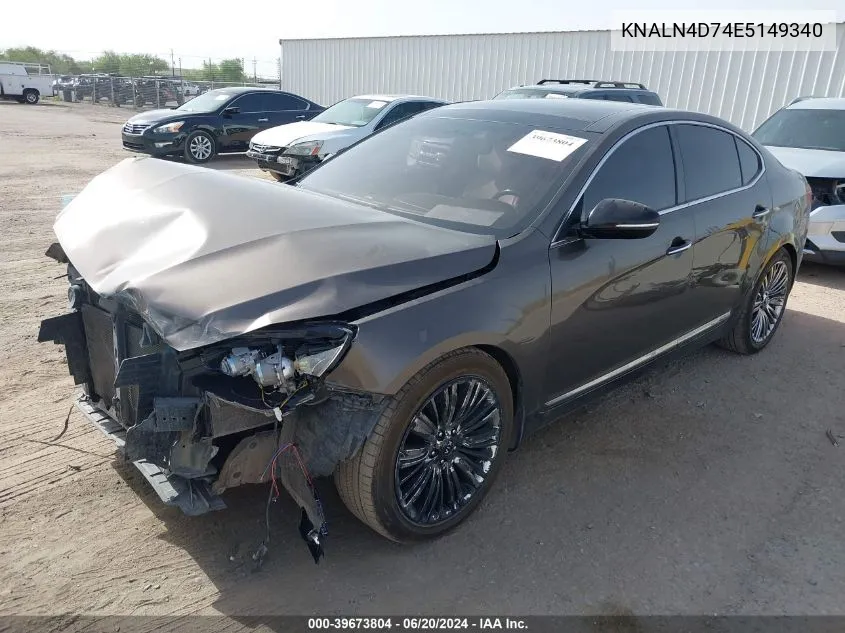 2014 Kia Cadenza Limited VIN: KNALN4D74E5149340 Lot: 39673804