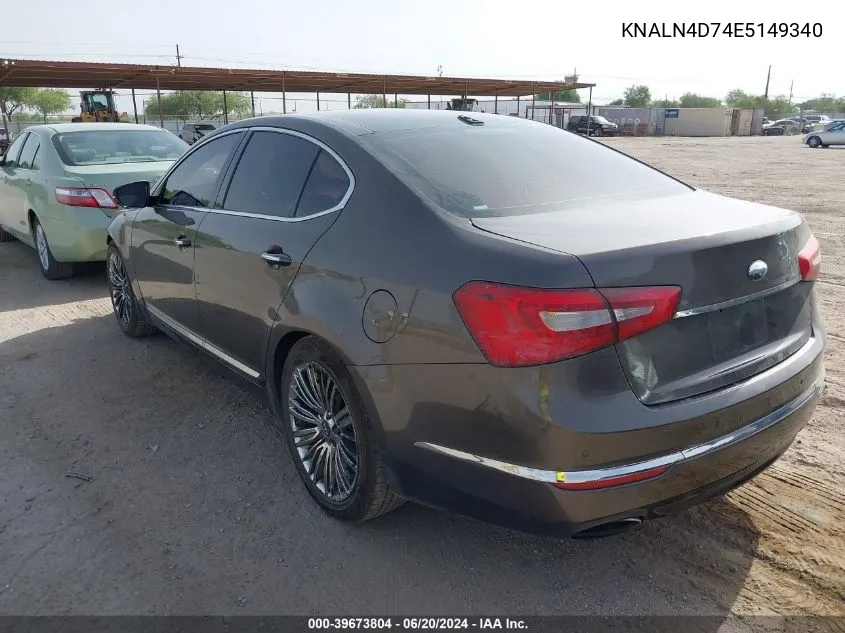 2014 Kia Cadenza Limited VIN: KNALN4D74E5149340 Lot: 39673804