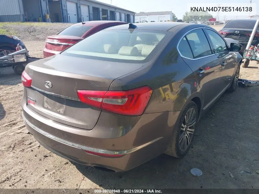 2014 Kia Cadenza Premium VIN: KNALN4D75E5146138 Lot: 39708948