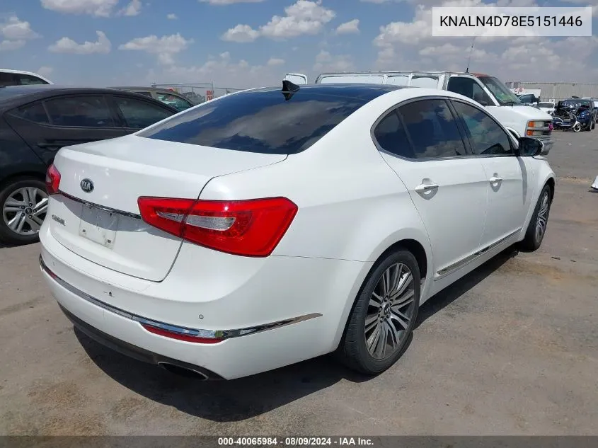 2014 Kia Cadenza Premium VIN: KNALN4D78E5151446 Lot: 40065984