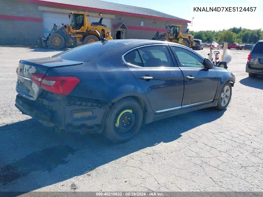 KNALN4D7XE5124457 2014 Kia Cadenza Premium