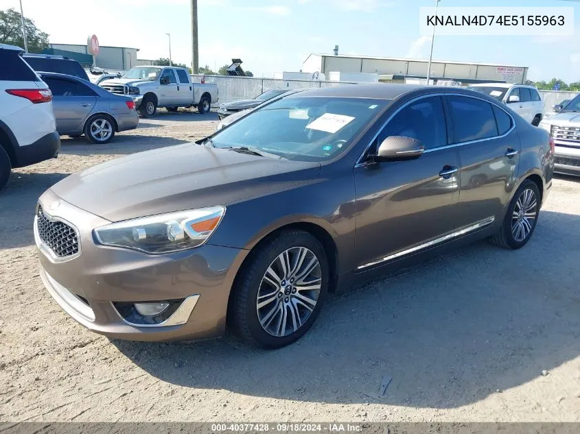 2014 Kia Cadenza Premium/Limited VIN: KNALN4D74E5155963 Lot: 40377428