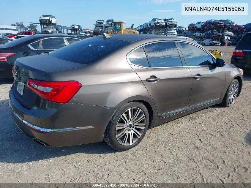 2014 Kia Cadenza Premium/Limited VIN: KNALN4D74E5155963 Lot: 40377428