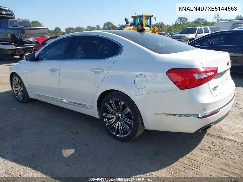 2014 Kia Cadenza Limited VIN: KNALN4D7XE5144563 Lot: 40497302