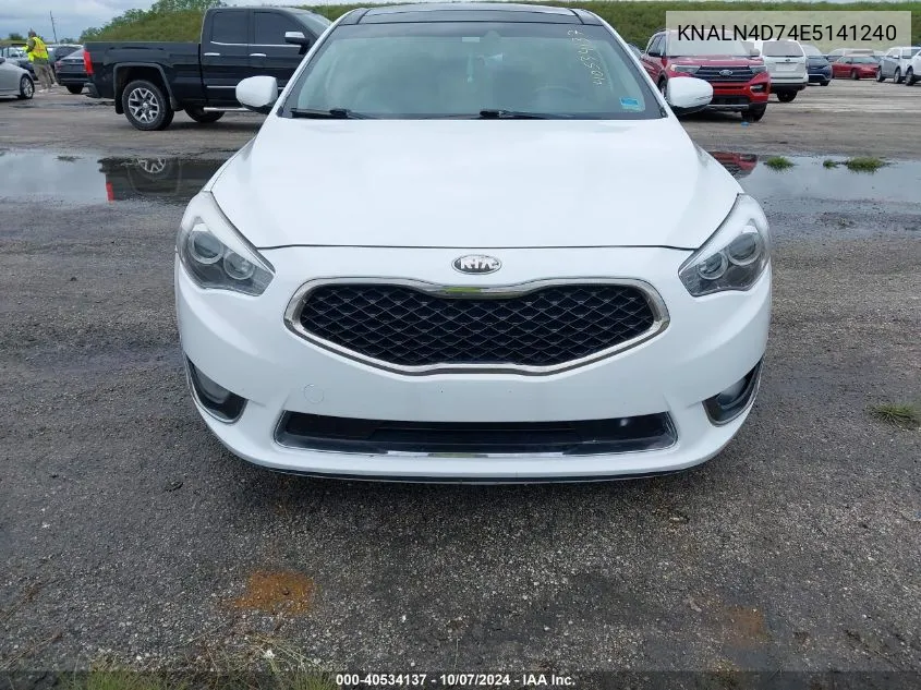 2014 Kia Cadenza Limited VIN: KNALN4D74E5141240 Lot: 40534137