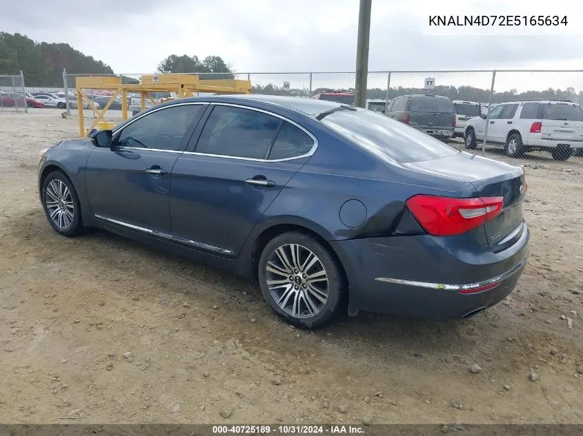 2014 Kia Cadenza Premium VIN: KNALN4D72E5165634 Lot: 40725189