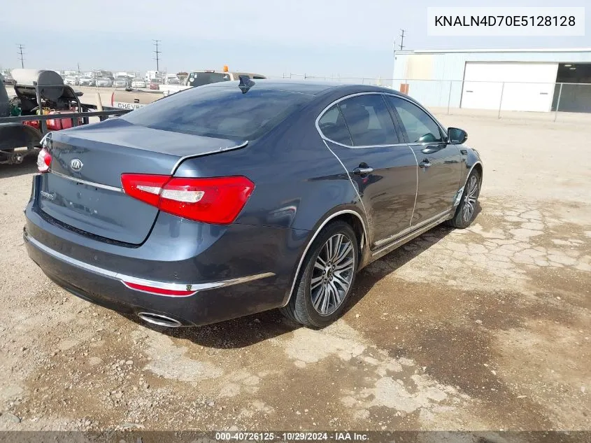 2014 Kia Cadenza Premium VIN: KNALN4D70E5128128 Lot: 40726125