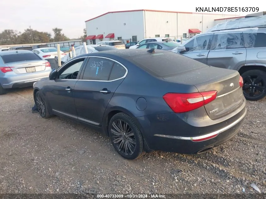 2014 Kia Cadenza Limited VIN: KNALN4D78E5163709 Lot: 40733009