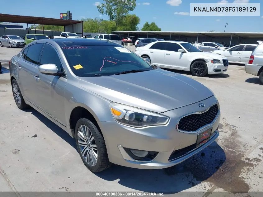 2015 Kia Cadenza Premium VIN: KNALN4D78F5189129 Lot: 40100386