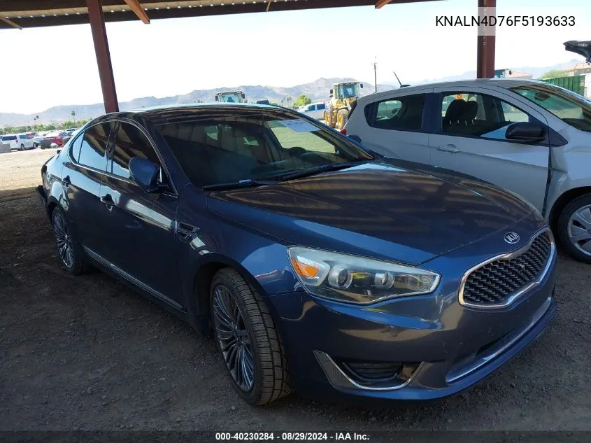 2015 Kia Cadenza Limited VIN: KNALN4D76F5193633 Lot: 40230284