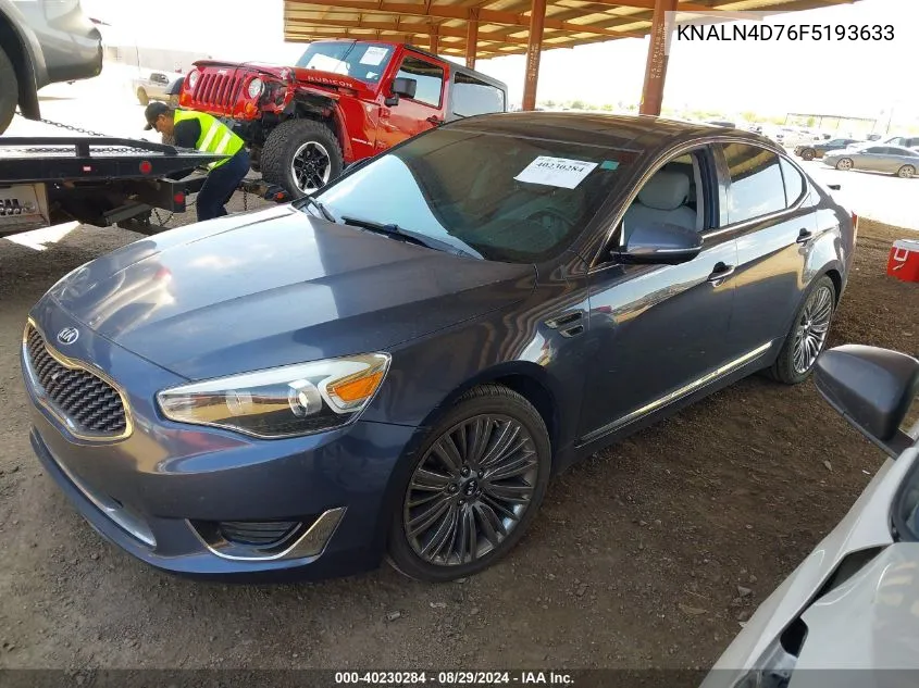 2015 Kia Cadenza Limited VIN: KNALN4D76F5193633 Lot: 40230284