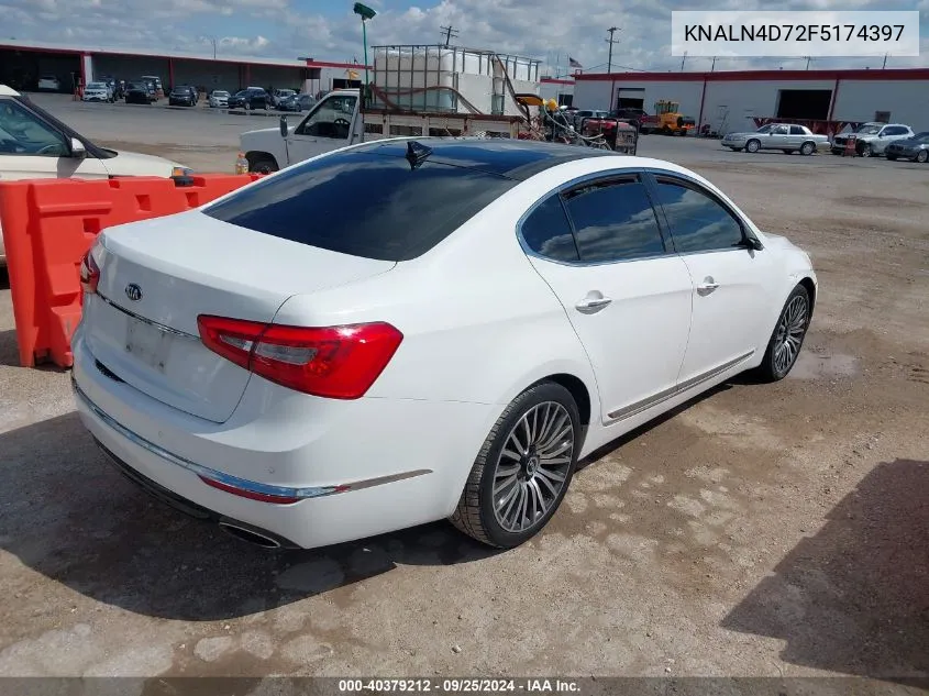 2015 Kia Cadenza Premium VIN: KNALN4D72F5174397 Lot: 40379212